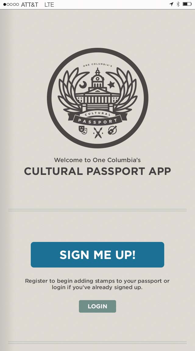 One Columbia Cultural Passport iPhone App